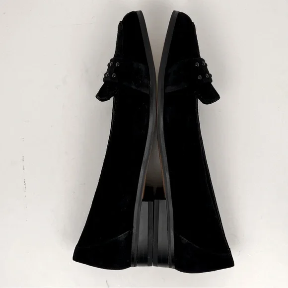 Anne Klein Shoe Size 9 Flat Loafer Black Suede Leather I-Flex AK7DYAMOND EUC - Picture 6 of 12